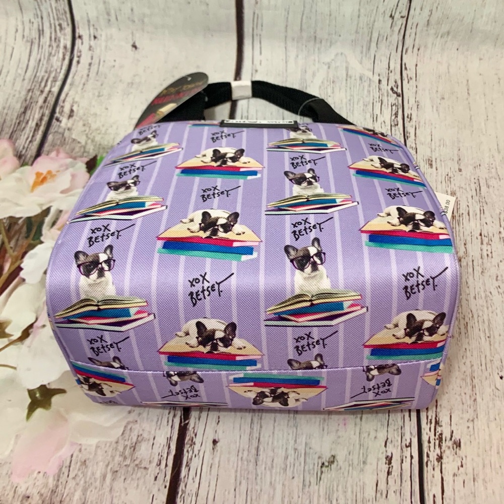 Betsey Johnson Insulated Lunch Bag French Bull Dog - Picture 5 of 8